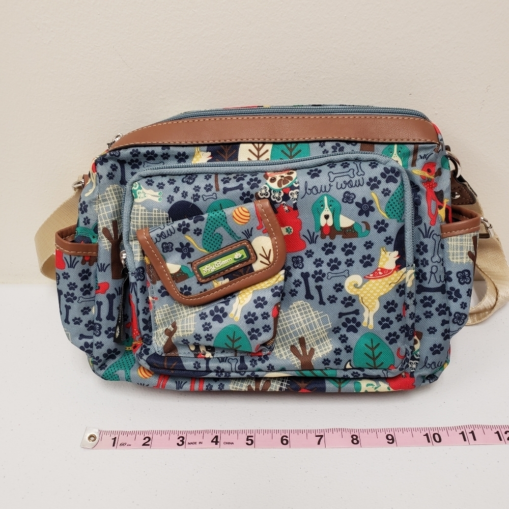 Lily Bloom Who Let the Dogs Out Crossbody Bag Purse - Picture 9 of 12